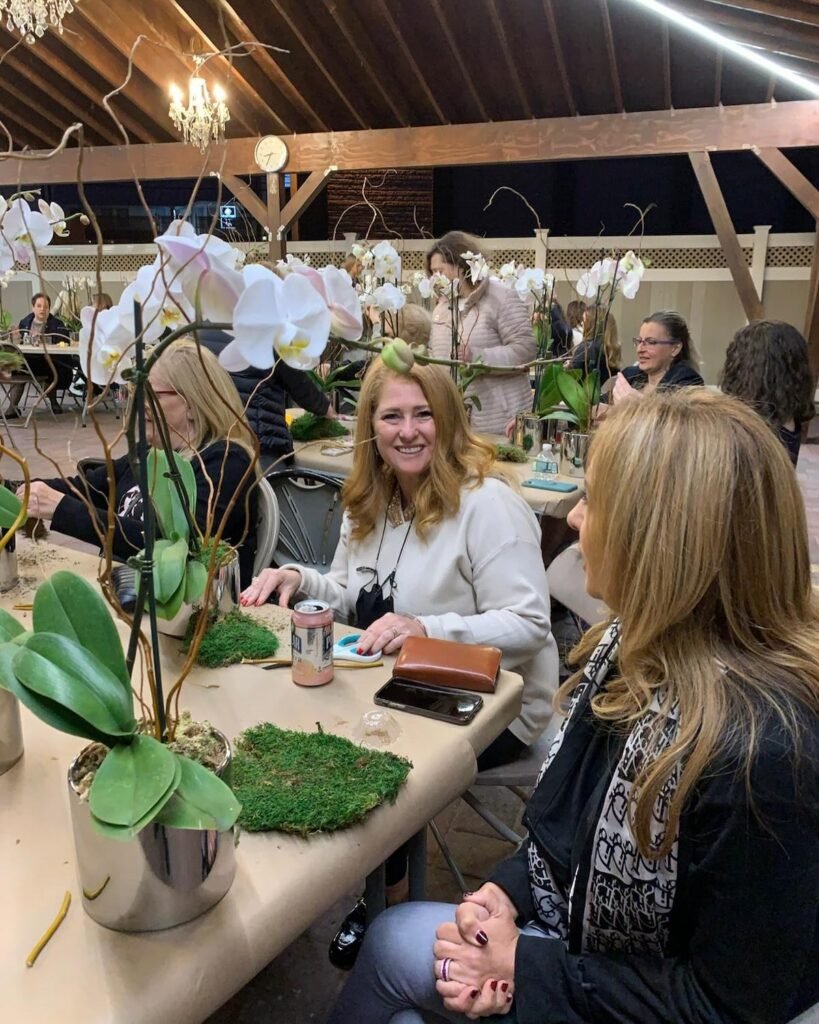 Artzi Events – #potting #orchids #momsnightout