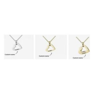 Custom name charm necklace