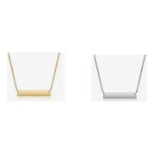 Horizontal bar necklace