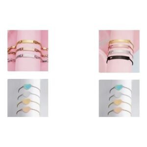 Slim ID / heart bracelet collection